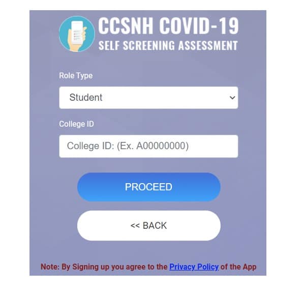 student dropdown
