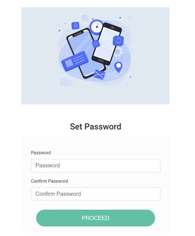 set a password